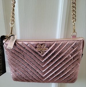 Brand New with tags Victoria's Secret crossbody Pink Sparkle